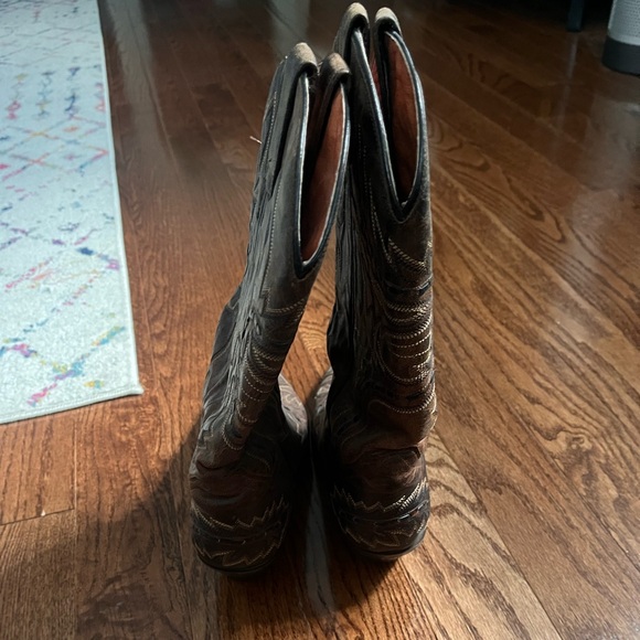 Dan Post Brown 14inch Women’s Cowboy Boots - Size 9.5 - Picture 2 of 10